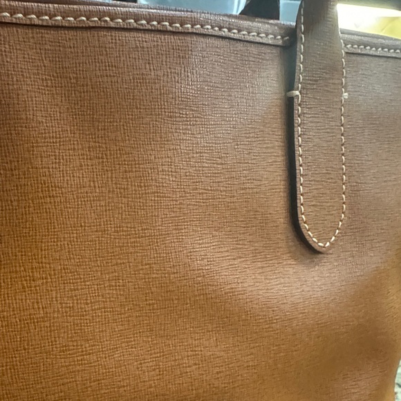 Dooney & Bourke Brown Leather Tote - Picture 3 of 7